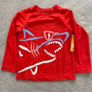 GAP Bright Red Rash Guard 4T